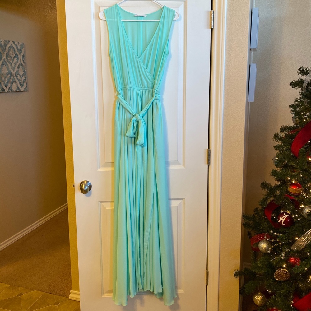 Aqua Maxi Dress